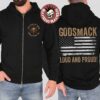 Godsmack The Rise Of Rock World Tour 2026 Merch Boston Bad Boys Skull T-Shirt Godsmack The Rise Of Rock World Tour 2026 Merch Boston Bad Boys Skull T-Shirt