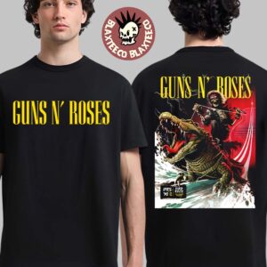 Guns N Roses F1 Miami Grand Prix Florida 2026 Venue Merch Poster At Hard Rock Live On April 30 2026 Skeleton Rides The Crocodile Art T-Shirt