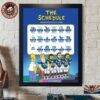 Jacksonville Jaguars NFL 2026 Season Schedule All Kickoffs Home Decor Poster Canvas