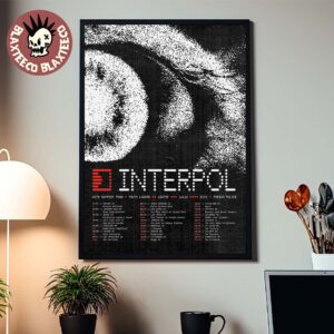 Interpol 2026 North America Tour Schedule Dates Decor Poster Canvas