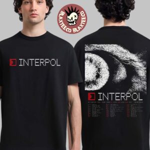 Interpol 2026 North America Tour Schedule Dates Two Sided T-Shirt