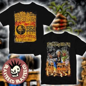 Iron Maiden Athens Greece 2026 Tour Exclusive Event Tee At Oaka On 23 May 2026 Eddie With Medusa Head T-Shirt