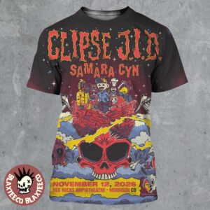 JID X Clipse X Samara Cyn Morrison Colorado 2026 Event Poster At Red Rocks Amphitheatre On November 12 2026 All Over Print Shirt