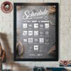 Kansas City Chiefs NFL 2026 Season Schedule All Kickoffs Home Decor Poster Canvas
