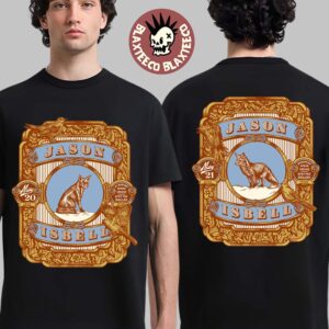 Jason Isbell Solo Tour Dallas Texas 2026 Night 1 And 2 Combined Gig Poster At Winspear Opera House On May 20 And 21 2026 Two Sided T-Shirt