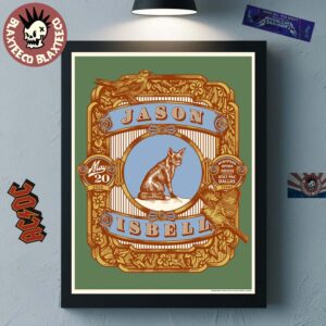 Jason Isbell Solo Tour Dallas Texas 2026 Night 1 Gig Poster At Winspear Opera House On May 20 2026 Poster Canvas
