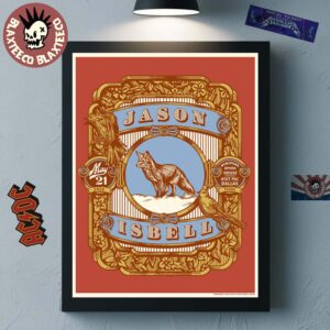 Jason Isbell Solo Tour Dallas Texas 2026 Night 2 Gig Poster At Winspear Opera House On May 21 2026 Poster Canvas