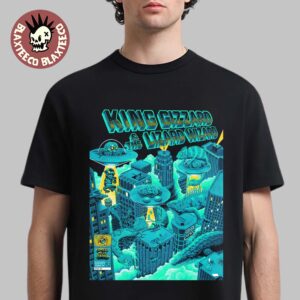 King Gizzard And The Lizard Wizard Queens New York 2026 Event Poster At Forest Hills Stadium On 20 And 21 August 2026 Reptilians Vs Alienoids T-Shirt