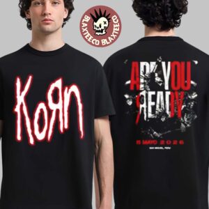 Korn San Miguel Peru 2026 Event Merch Tee On 5 Mayo 2026 Are You Ready Tour T-Shirt