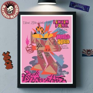 Linkin Park From Zero 2026 Tour Madrid Spain Night 1 Poster At Auditorio Miguel Rios On June 23 2026 Home Decor Poster Canvas