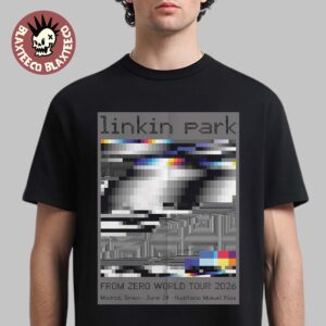 Linkin Park From Zero 2026 Tour Madrid Spain Night 2 Poster At Auditorio Miguel Rios On June 24 2026 T-Shirt