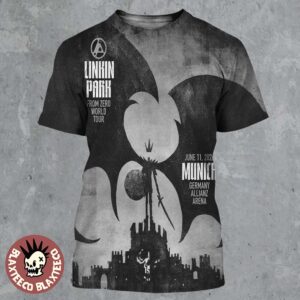 Linkin Park From Zero 2026 Tour Munich Germany Night 1 Poster At Allianz Arena On June 11 2026 All Over Print Shirt