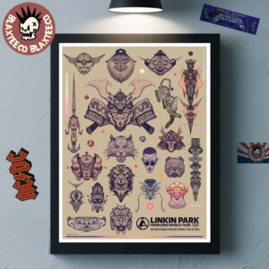 Linkin Park From Zero 2026 Tour Werchter Belgium Poster At Werchter Parklife On June 28 2026 Art By Jose Mertz Decor Poster Canvas