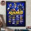 Miami Dolphins NFL 2026 Season Schedule All Kickoffs Home Decor Poster Canvas