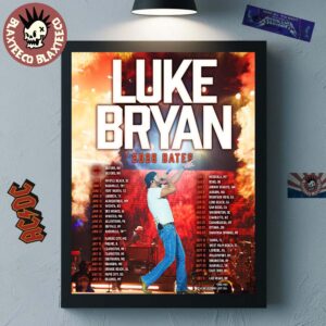 Luke Bryan 2026 Word On The Street Tour Schedule Dates Home Decor Poster Canvas