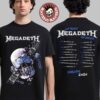 Megadeth Europe 2026 Tour Merch Vic Rattlehead With Dates T-Shirt