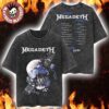 Megadeth Europe 2026 Tour Merch Vic Rattlehead With Dates Vintage Washed Tee