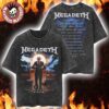 Megadeth This Was Our Life 2026 Latin America Tour Merch Vic Let There Be Shred With Dates Back Retro Washed Tee