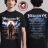 Megadeth This Was Our Life 2026 Latin America Tour Merch Vic Let There Be Shred With Dates Back T-Shirt