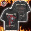 Megadeth This Was Our Life 2026 Latin America Tour Merch Official Gentle Vic Rattlehead With Dates Back Retro Washed Tee