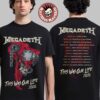 Megadeth This Was Our Life 2026 Latin America Tour Merch Official Gentle Vic Rattlehead With Dates Back T-Shirt