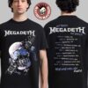 Megadeth This Was Our Life 2026 Latin America Tour Merch Official Gentle Vic Rattlehead With Dates Back T-Shirt