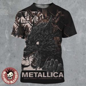 Metallica M72 Berlin Germany 2026 Pop Up Shop Poster At Olympiastadion On 30 May 2026 The Wolf Art All Over Print Shirt