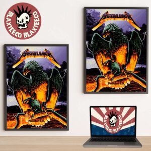 Metallica M72 Frankfurt 2026 Night 2 Venue Poster At Frankfurt Germany Deutsche Bank Park On 24 May 2026 The Eagle Art Poster Canvas