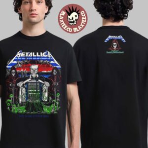 Metallica M72 Zurich 2026 Venue Merch Tee For Zurich Switzerland At Letzigrund Stadion On May 27 2026 Two Sided T Shirt