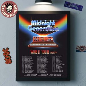 Midnight Generation World Tour 2026 Schedule Dates Home Decor Poster Canvas