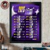 New England Patriots NFL 2026 Schedule All Kickoffs Home Decor Poster Canvas