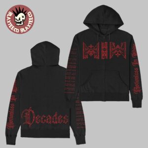 Motionless In White Decade Album Merch Zip Up Hoodie