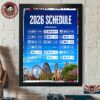 New Orleans Saints NFL 2026 Schedule All Kickoffs Home Decor Poster Canvas