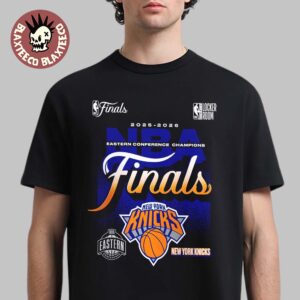 New York Knicks Fanatics 2026 NBA Eastern Conference Champions Locker Room T-Shirt