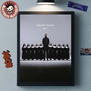 Nike X Victor Wembanyama Stop Him Just Pray Home Decor Poster Canvas
