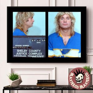 Ozzy Osbourne 1984 Mugshot Poster Canvas