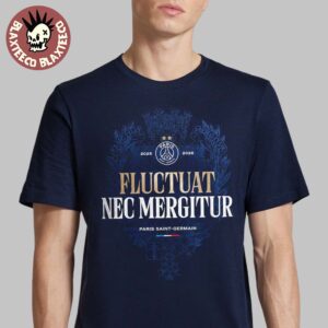 PSG Back 2 Back UEFA Champions League Champions 2026 Fluctuat Nec Mergitur T-Shirt