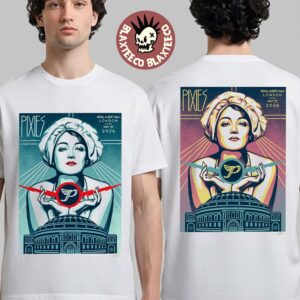 Pixies London UK 2026 Night 1 And 2 Shows Combined Poster At Royal Albert Hall On May 28 29 2026 Two Sided T-Shirt