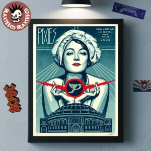Pixies London UK 2026 Night 1 Show Poster At Royal Albert Hall On May 28 2026 Home Decor Poster Canvas