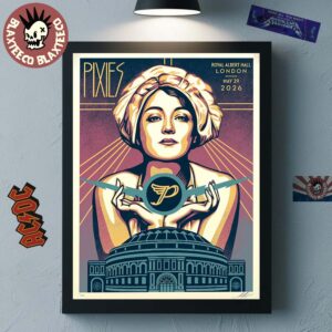 Pixies London UK 2026 Night 2 Show Poster At Royal Albert Hall On May 29 2026 Home Decor Poster Canvas