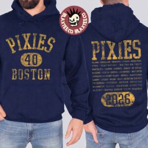 Pixies P40 World Tour 2026 Merch Collegiate Two Sided T-Shirt