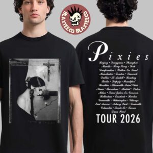 Pixies P40 World Tour 2026 Merch Framed Rosa T-Shirt