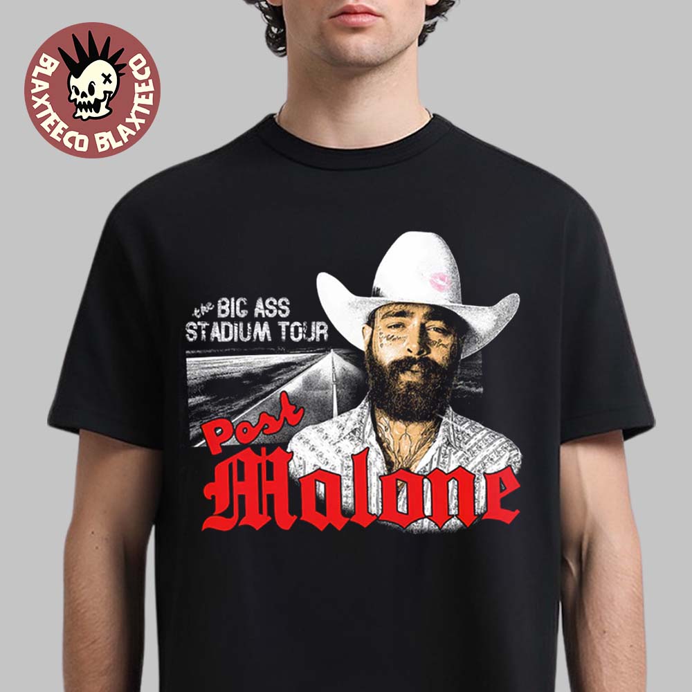 Post Malone The Big Ass Stadium Tour 2026 Merch Photo T-Shirt Post Malone The Big Ass Stadium Tour 2026 Merch Photo T-Shirt