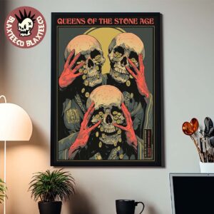 Queens Of The Stone Age Lincoln California 2026 Tour Poster At The Venue At Thunder Valley On May 1 2026 Home Decor Poster Canvas