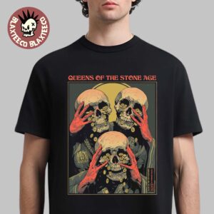 Queens Of The Stone Age Lincoln California 2026 Tour Poster At The Venue At Thunder Valley On May 1 2026 T-Shirt