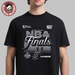 San Antonio Spurs Fanatics 2026 NBA Western Conference Champions Locker Room T-Shirt