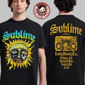 Sublime 2026 Netherlands And UK Tour Merch Two Sided T-Shirt