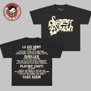 Summer Smash 2026 Festival Merch Lineup Paint Logo Two Sided T-Shirt Hoodie
