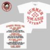 Summer Smash 2026 Festival Merch Lineup Paint Logo Two Sided T-Shirt Hoodie