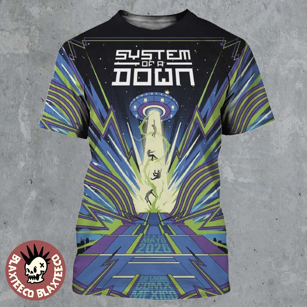 System Of A Down CDMX Mexico 2026 Pop Up Shop Event Poster At Estadio GNP Seguros On 27 And 28 May 2026 UFO Spaceship All Over Print Shirt System Of A Down CDMX Mexico 2026 Pop Up Shop Event Poster At Estadio GNP Seguros On 27 And 28 May 2026 UFO Spaceship All Over Print Shirt